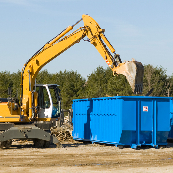 can i request a rental extension for a residential dumpster in Frankford